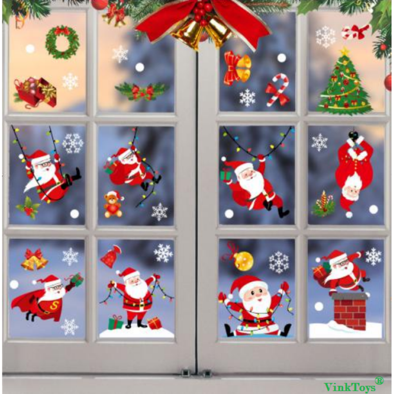 Kerst raamstickers - Set 3
